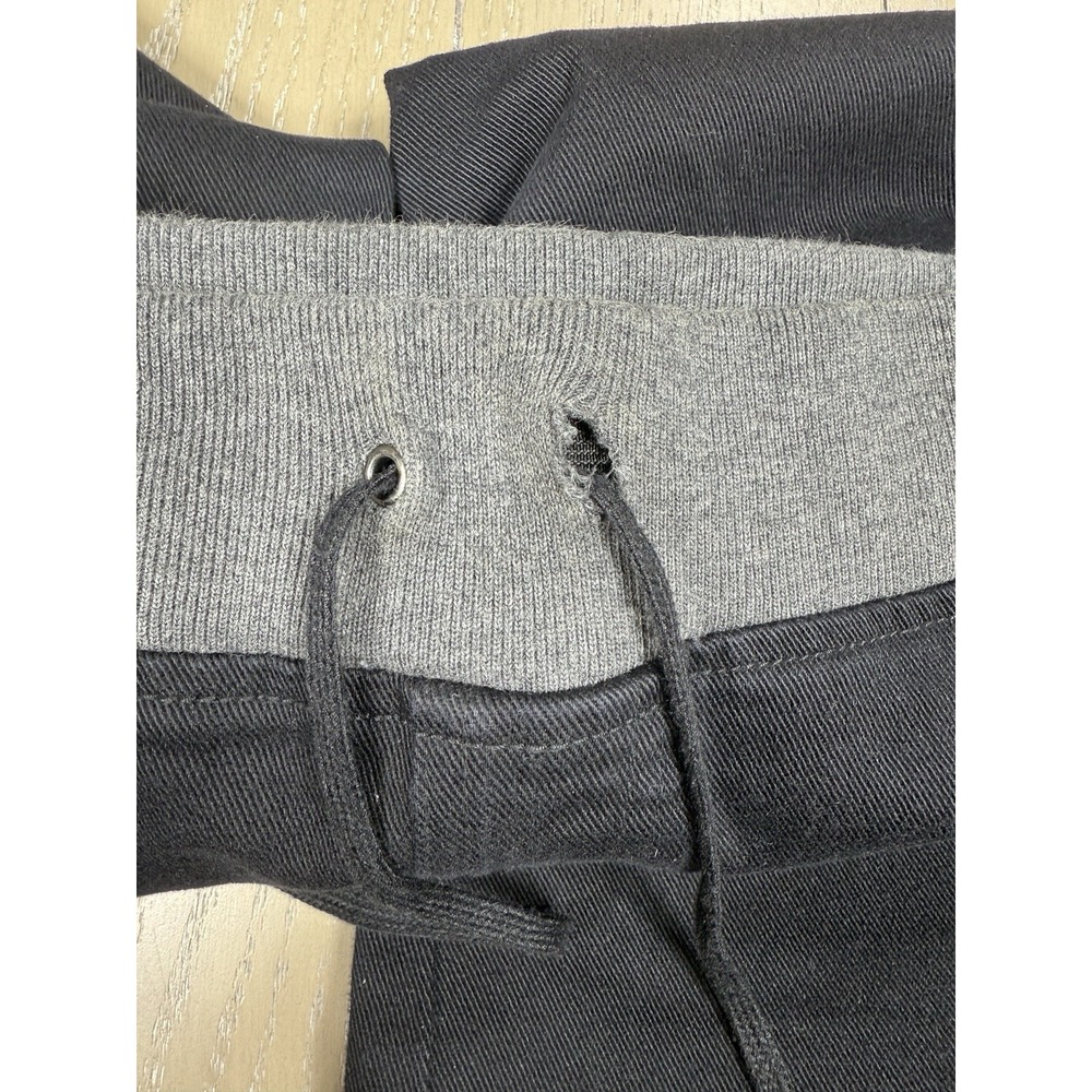 JLO Jennifer Lopez Flare Pants Womens 8 Black Gray Contrast Waistband Y2K Style - Picture 14 of 16